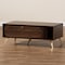 Baxton Studio Edel Mid-Century Modern Walnut Brown and Gold Finished Wood Coffee Table 174-10959-Zoro - alternate 2